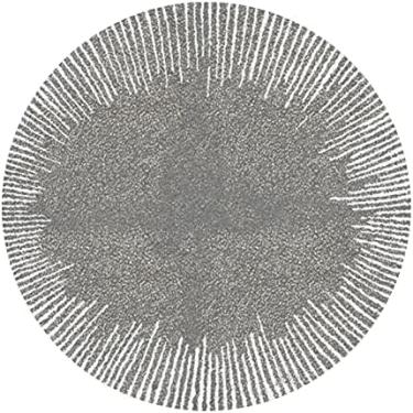 Imagem de Tapetes modernos cinza 80 cm 100 cm 120 cm 140 cm 160 cm 180 cm 200 cm tapete redondo para sala de estar quarto casa chão tapetes antiderrapantes tapete de ioga macio, diâmetro 160 cm/5,2 pés,
