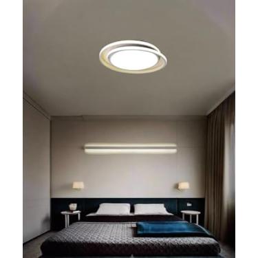 Imagem de Luminária Led de Teto Moderna e Elegante Plafon Diâmetro 45cm 48W 3000K Bivolt GL8002 (Branco)