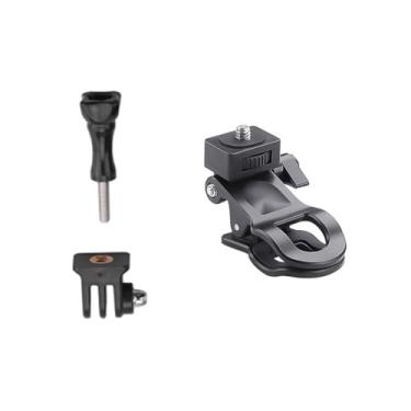 Imagem de CHICHIYANG Suporte para câmeras esportivas para viseira de sol, clipe de montagem para câmeras de viseira de carro com parafuso de 0,6 cm para Insta360 One X2/ X3