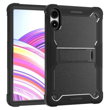 Imagem de Capa protetora para Xiaomi Redmi Pad Pro 12,1 polegadas 2024 Poco Pad 30.7 cm capa para tablet infantil com suporte rígido para PC à prova de choque (preta, Redmi Pad Pro 12.1)