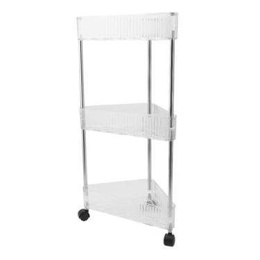 Imagem de Prateleira de Armazenamento do Banheiro, Organizador de Armazenamento de Canto Estável de Grande Capacidade Multiuso para Cozinha, Escritório, Quarto, Sala de Estar