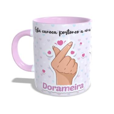 Imagem de Geek Vip, Caneca Geek Dorama - Dorameira cor:Rosa
