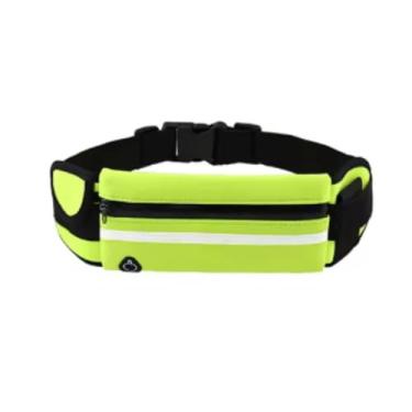 Imagem de Pochete Esportiva Pochete Corrida Academia Bike Porta Celular Garrafa Cinta Fitness Doleira Impermeavel, PREMIUM (Verde Fluorescente)