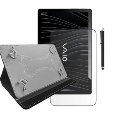 Imagem de Kit Capa Couro + Película + Caneta Para Tablet Vaio Tl10 - Blance