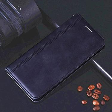 Imagem de Capa para telefone retrô Capa de couro flip para Huawei 7A 7C 7S 8X 8A 8S 9A 9C 9S 10i 9 10 20S 9X 10X Lite 20, Preto, For Honor 9C