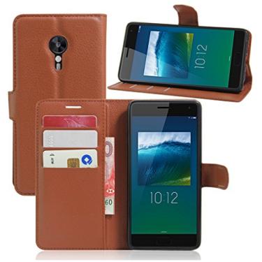 Imagem de NEKOYA Capa carteira Lenovo ZUK Z2 Pro, capa carteira flip de couro PU premium com compartimento para cartão, suporte e fecho magnético [capa interior à prova de choque de TPU] Compatível com Lenovo