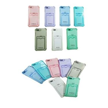 Imagem de Capinha Proteção de Camera e Porta Cartão Compativel com iPhone 7 Plus