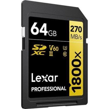 Imagem de Cartão De Memória Lexar Sd Xc 64Gb 1800X Uhs-Ii 270Mb/S Gold