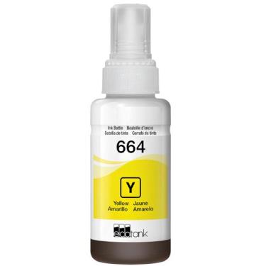 Imagem de Refil de Tinta Para Epson L380 T664420 Yellow Compatível - Toner Vale
