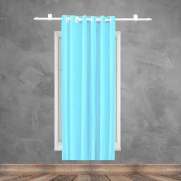 Imagem de Cortina Blackout 1Folha PVC Corta Luz 100% 140x180 Admirare , Azul Cla