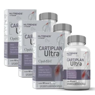 Imagem de 3x Cartiplan Ultra Colágeno Tipo 2 60 Cápsulas Nutrends, Sem Sabor
