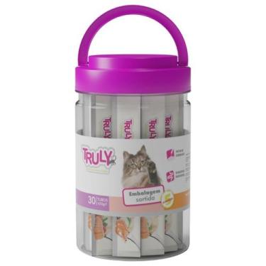 Imagem de Petisco gato truly creamy sabor sortido 14gx30 420g