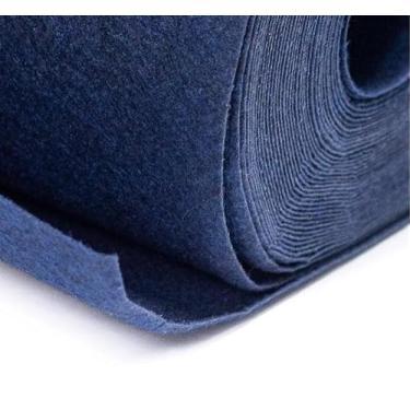 Imagem de Tapete Carpete Forração Liso Colorido Venda por M² Decoração Eventos Automotivo Casamento Residencial (Azul Curaçao)