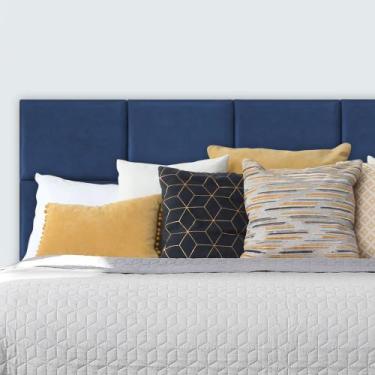 Imagem de Kit Cabeceira Modular Estofada  Adesiva 40x30 Montável Diversas cores 