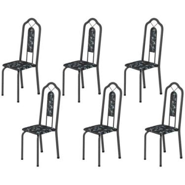 Imagem de Kit 6 Cadeiras Tubular Bianca - Soma Móveis