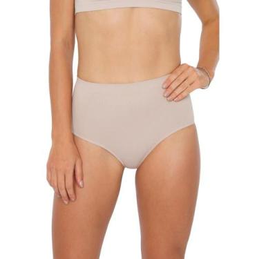 Imagem de Calcinha alta Modeladora Plié 50071 sem Costura, Base, M