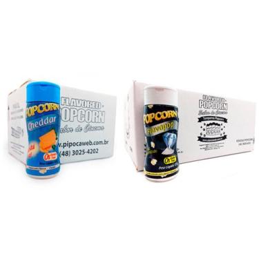 Imagem de Temperos Pipoca Cx 24Un - Cheddar E Flavapop Manteiga - Flavored Popco