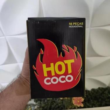 Imagem de Caixa Carvão Vegetal Discos 33mm Acende Rápido - Hot Coco