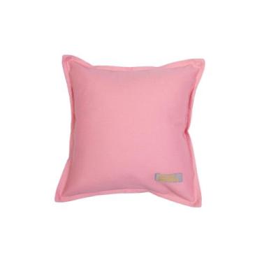 Imagem de Almofada em pesponto 25 cm x 25 cm rosa - Banana Bananeira