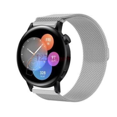Imagem de Pulseira de Aço Milanese para GT3 42mm GT3 46mm - 123Smart, Prata, 42