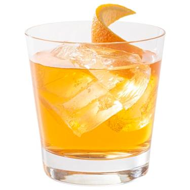 Imagem de Moda Nude 368,5 g Copo duplo antiquado - Cristal - 9,5 cm x 9,5 cm x 10,1 cm - caixa com 6 unidades - Restaurantware, modelo: RWG0072