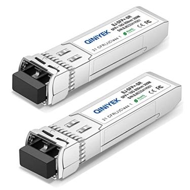 Imagem de Pacote com 2 transceptores 10GBase-SR SFP+, multimodo SFP+ para módulo LC, MMF de 850 nm, até 300 m, compatível com Cisco SFP-10G-SR, Unifi UF-MM-10G, Meraki MA-SFP-10GB-SR, Fortinet, Mikrotik,