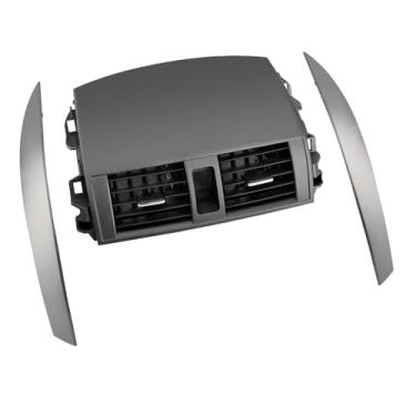 Imagem de Painel de grade de saída de ar central A/C painel de saída e tiras de cobertura do painel superior guarnição esquerda + direita par, compatível com Corolla 2008-2013, substitui # 55663-02060