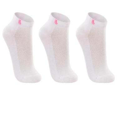 Imagem de Kit c/3 Pares de Meia Lupo Soquete Cano Curto Feminino 03226, Branco, 