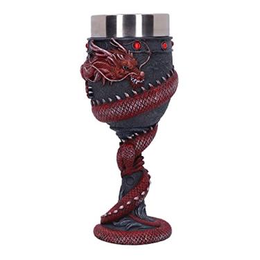 Imagem de Nemesis Now Taça Dragon Coil, Vermelho, 20 cm