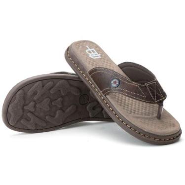 Imagem de Sandália Chinelo Antistress Dedo Ortopédico Masculino Couro 1005 - TAL