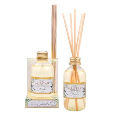 Imagem de Aromatizador de Ambiente Citronela 165 ml Difusor com 5 Varetas, Salutar