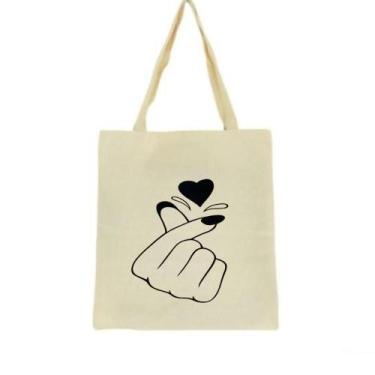 Imagem de Bolsa Ecobag 100% algodão TY LOVE - CARIOCA MAIS