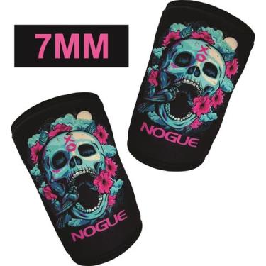Imagem de Joelheira Nogue 7mm Snake  Agachamento Cross Training, Caveirarosa, P
