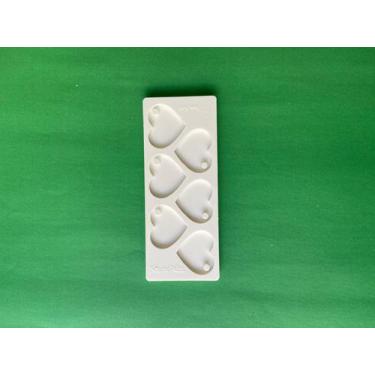 Imagem de Molde Coração com 6 cavidades - 3x3,4cm - Bem Fútil