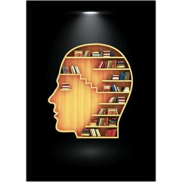 Imagem de Quadro Decorativo Psicologia Consultórios Abstrato Livros Salas Lojas 