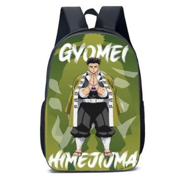 Imagem de Mochila Escolar Infanto Juvenil Anime Gyomei Demon Slayer Novidades 05