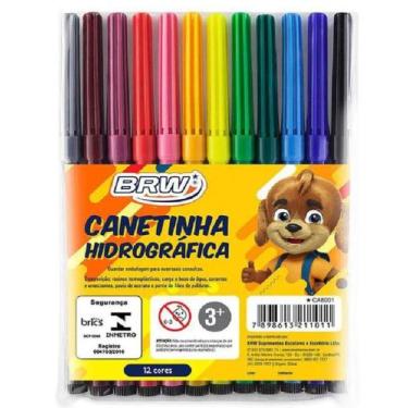 Imagem de Caneta Hidrográfica 12 Cores Ca8001 Brw - LC