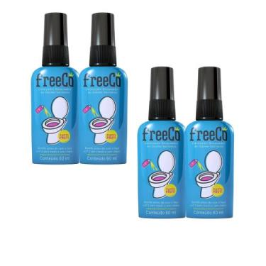 Imagem de Kit C4 Odorizador FreeCo Tutti Frutti Sanitário Free Brands - Dalegria