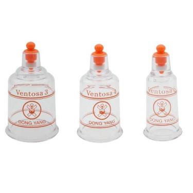 Imagem de Kit de copos p/ Ventosa - tam. 3, 4 e 5 - DONG YANG