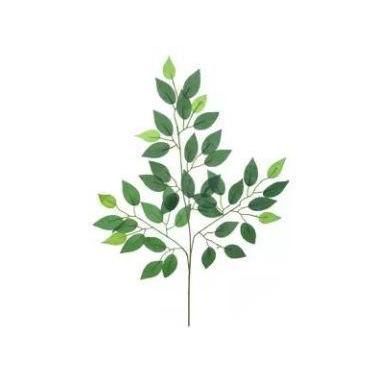 Imagem de Folhagem Artificial Ficus Verde em 2 Tons 63cm - FLORESCER DECOR