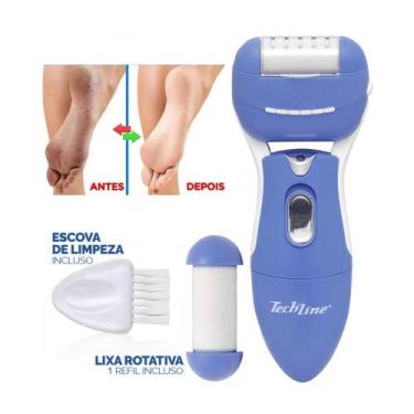 Imagem de Removedor Calo Rachadura Lixa De Pé Portátil Pedicure - Techline