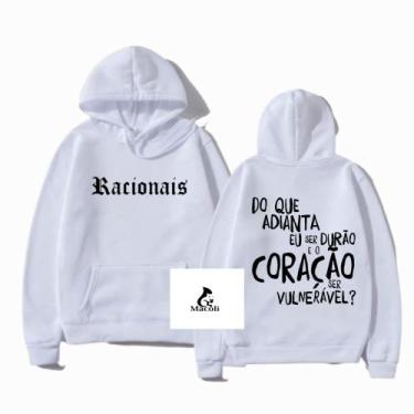 Imagem de Moletom Canguru Racionais Mc's Coração Vulnerável Blusa Unissex - Maco