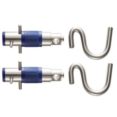 Imagem de Gancho Rede De Descanso Dormir Batom Inox Reforçado - 1 Par - FerraWeb