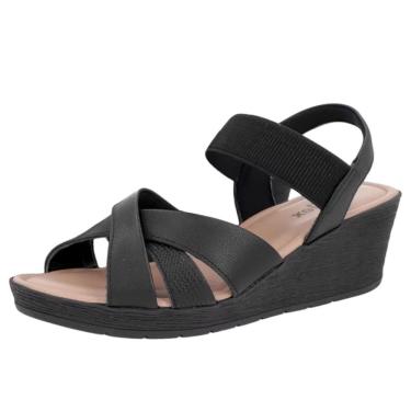 Imagem de Sandalia Anabela Media Conforto Usaflex