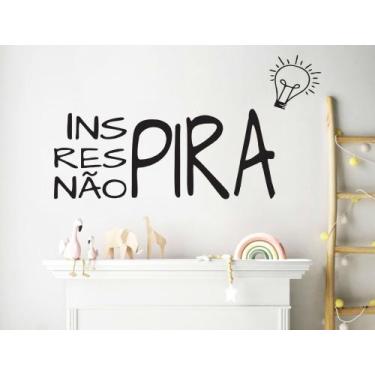Imagem de Adesivo de Parede Respira Inspira Decoração Quarto Sala - Adesivos Kig