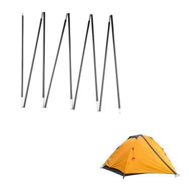 Imagem de Tentilt Postes de substituição para tendas de 8,5 mm/0,33", postes de barraca de alumínio preto pré-montados 3,6 m, haste de barraca aquecida 7001 T6 pacote com 1 polo