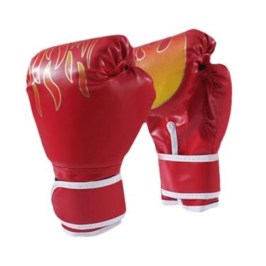 Imagem de Pegciuho Luvas de Boxe Chute Luvas Kickboxing Luvas Sparring Luvas de Treinamento para Taekwondo Home Gym Sanda Karate Fighting Pad, Vermelho para Adultos