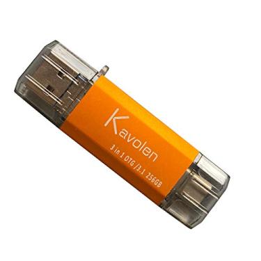 Imagem de Kavolen 3 em 1 1 128 GB de alta velocidade para telefones Android, PC e laptop. Photo-Memory Stick - para todos os telefones Samsung Galaxy, LG, Google Pixel, Huawei, Moto etc.