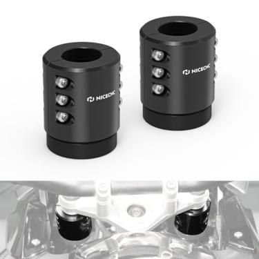 Imagem de NICECNC Proteção de reforço de amortecedor de garfo dianteiro compatível com BMW R 1200 GS Adventure LC 2014-2018, R 1200 GS LC 2013-2018, R 1250 GS/Adventure 2019-2022, preto