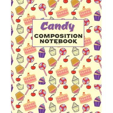 Imagem de Daisy Notebook with Lollipops - Composition Notebook, Notebook, Flower Book, High School Notebook, College Ruled Notebook, Cute Notebook, Funny Notebook, Teen Notebook, College Notebook, Exercise Book